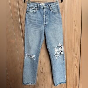 Agolde Light Blue Distressed Women's Jeans